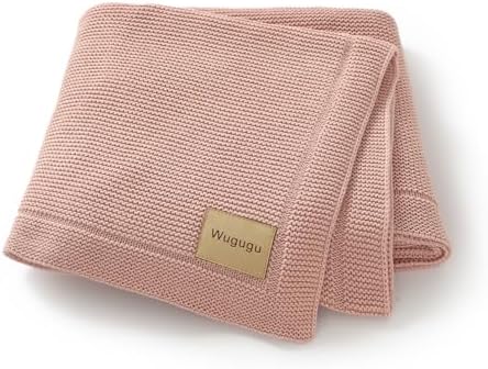 Wugugu Baby Blanket 30x40 Inch Soft Knit for Boys Girls