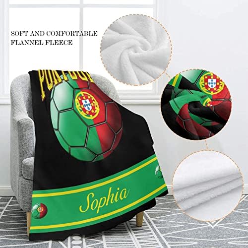XOZOTY Portugal Flag Swaddling Blanket 30x40 Inch