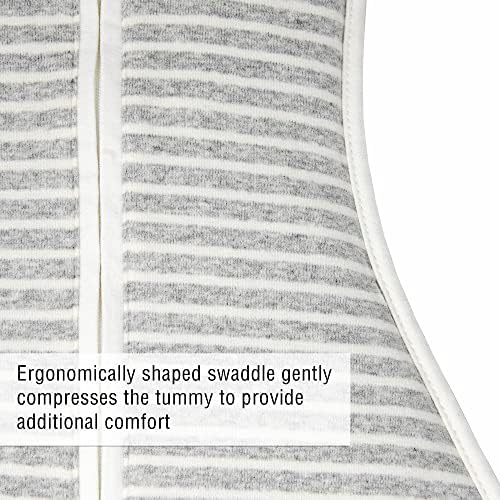 Woombie Original Baby Swaddling Blanket - Zipper Twilight Stripes 14-19 lbs