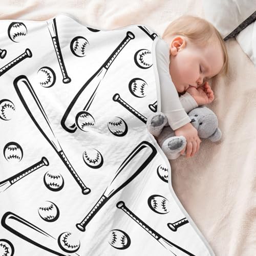 KICPOAY Soft Cotton Baby Swaddle Blanket for Boys Girls