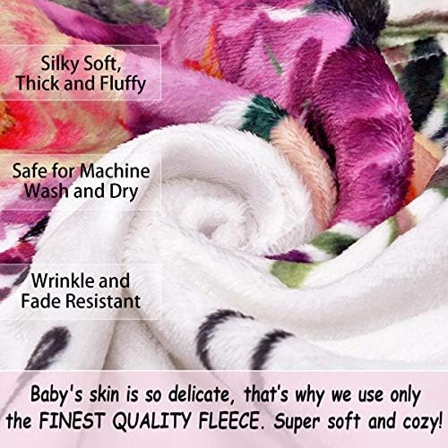 PHMOJEN Baby Milestone Blanket with 4 Frames and Headband