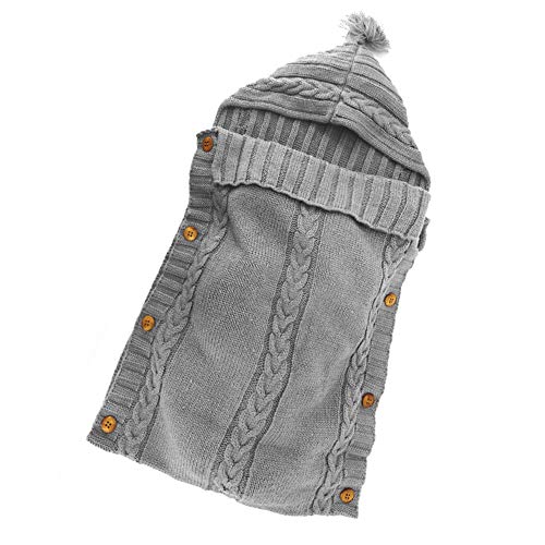 XMWEALTHY Dark Gray Swaddling Blanket for 0-6 Months