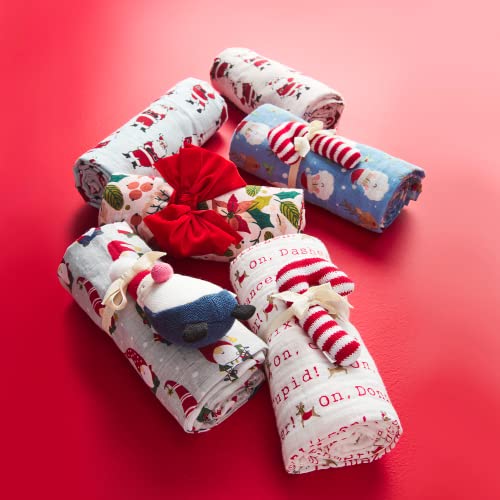 Mud Pie Baby Girl Christmas Swaddle Set