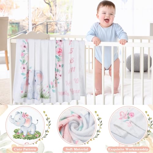 Auidy_6TXD Baby Milestone Blanket with Signs