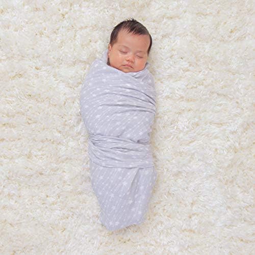Comfy Cubs Muslin Swaddle Blankets Pack of 4 Grey