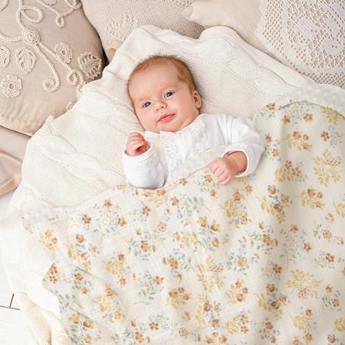 Knirose Reversible Baby Swaddle Blanket 30x41 Inches
