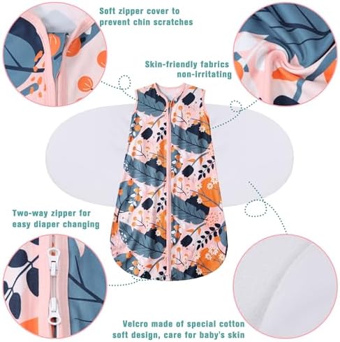 BSTOPPT Newborn Sleep Sack Baby Swaddle 3-Way Adjustable TOG 05