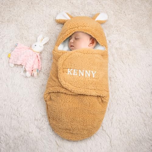 Custom Name Swaddles for Newborns Baby Blanket