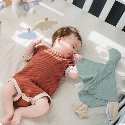 Knirose Muslin Cotton Goose Loveys for Baby Comfort