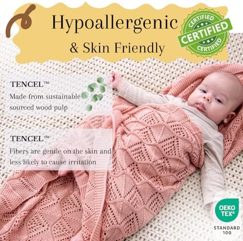 Little Dedi Hypoallergenic Blanket - 30x40 Inches Green Thermal-Regulating