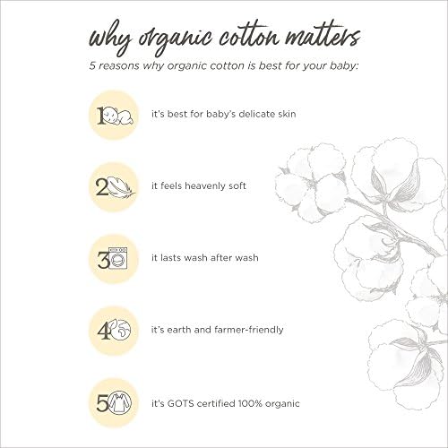 Burts Bees Baby Swaddles 3-Pack Muslin Blankets