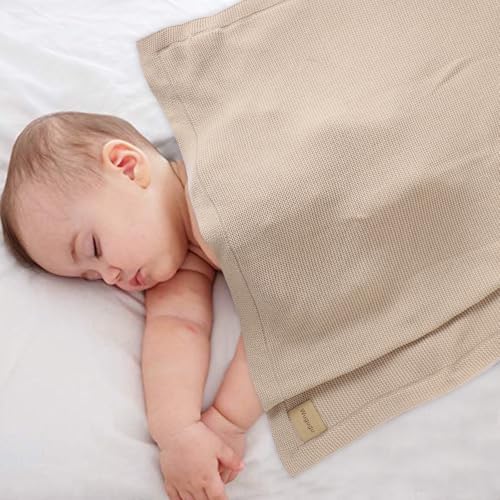 Wugugu Baby Blanket 30x40 Inch Soft Cotton Knit