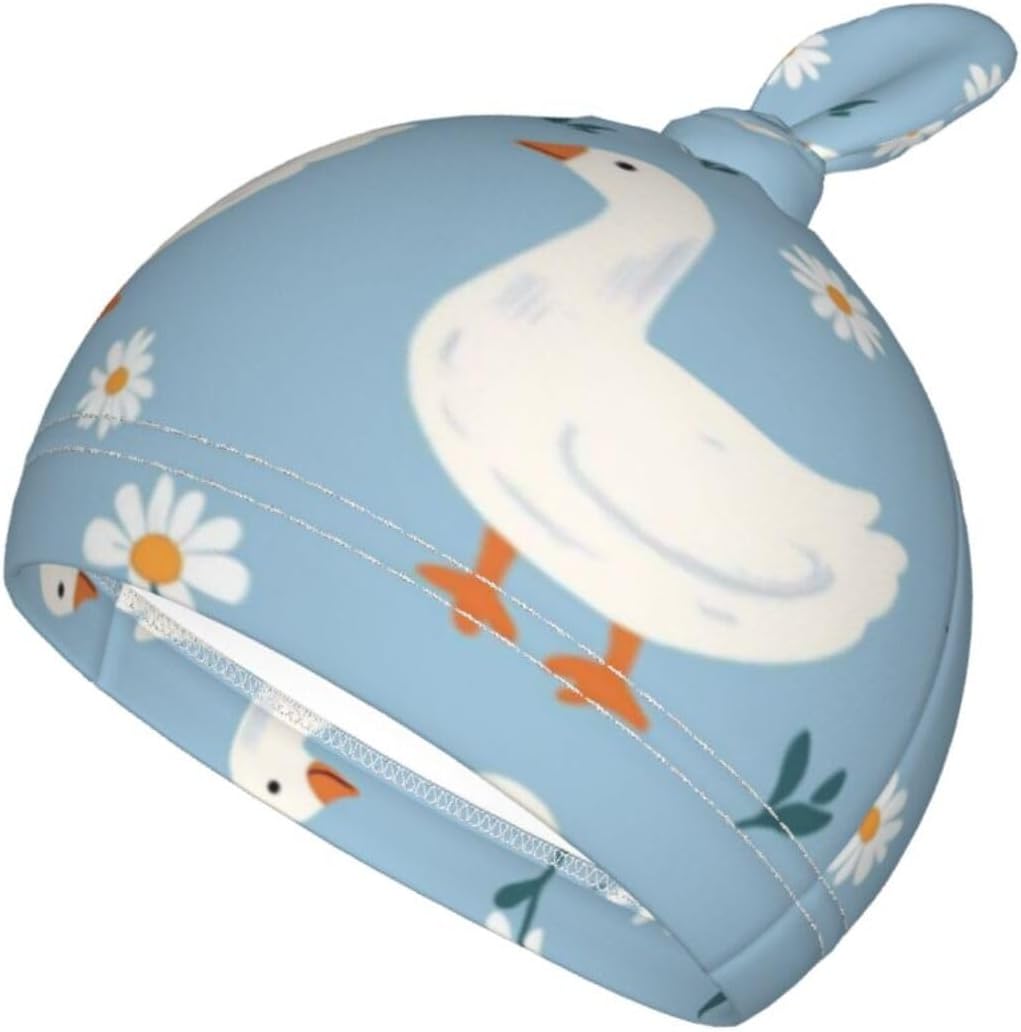 KiuLoam Cute White Geese Swaddle Blanket Set