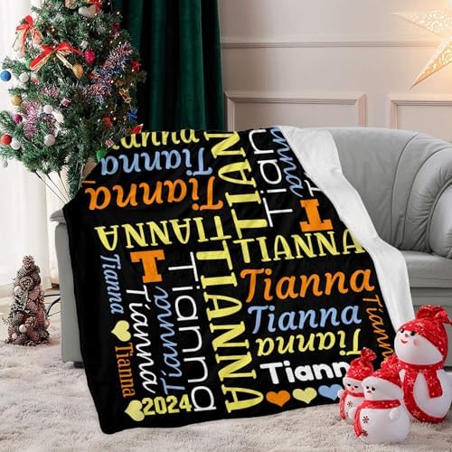 Custom Blanket with Name Personalized Swaddling for Baby