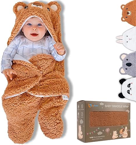 Baby Swaddle Blanket Bear 0-6 Months Gender Neutral