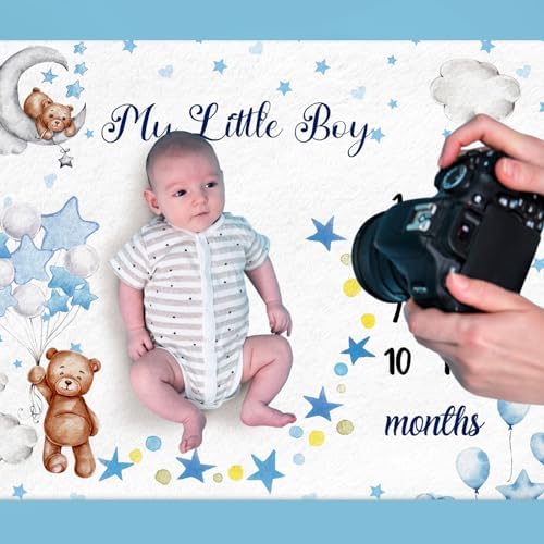 Mindsoft Baby Milestone Blanket with Star Frame
