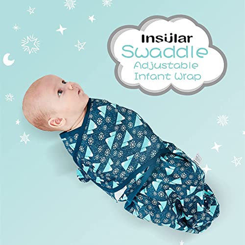 INSULAR Soft Cotton Swaddle Blanket 3 Pack