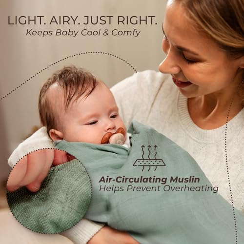 CozyBubs Muslin Swaddle Blankets 4-Pack