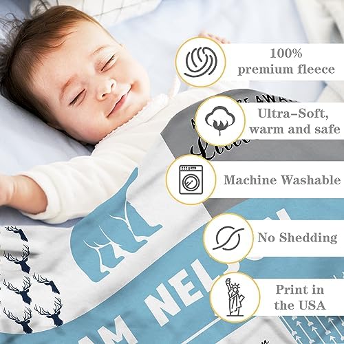 Personalized Baby Blanket with Name for Boys Girls