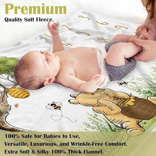 Classic Winnie Monthly Milestone Blanket with Star Marker 1