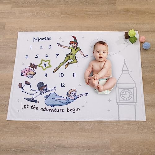 NoJo Disney Peter Pan Baby Blanket Milestone