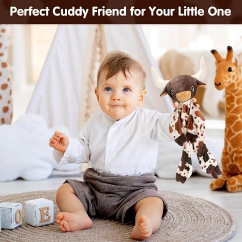 Gicoherero Longhorn Baby Security Blanket