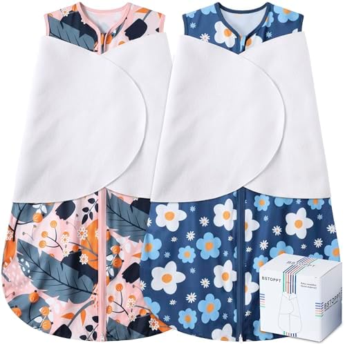 BSTOPPT Newborn Sleep Sack Baby Swaddle 3-Way Adjustable TOG 05