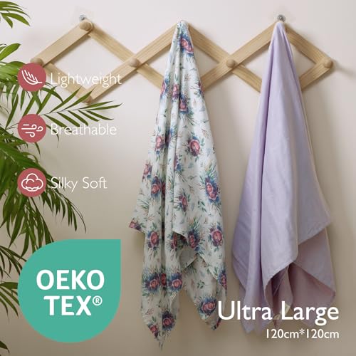 Momcozy Soft Muslin Swaddle Blankets 2 Pack