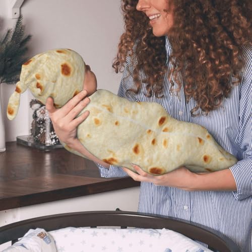 Figtihw Soft Tortilla Swaddle Blanket for Newborns