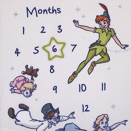 NoJo Disney Peter Pan Baby Blanket Milestone