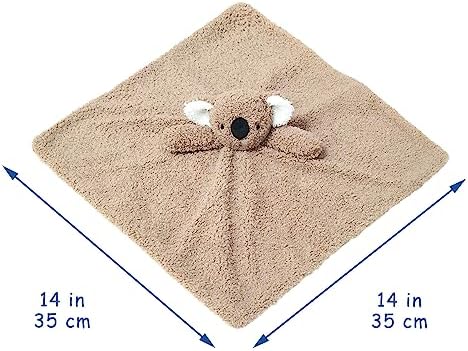 Doindute Baby Brown Koala Security Blanket 14 Inches