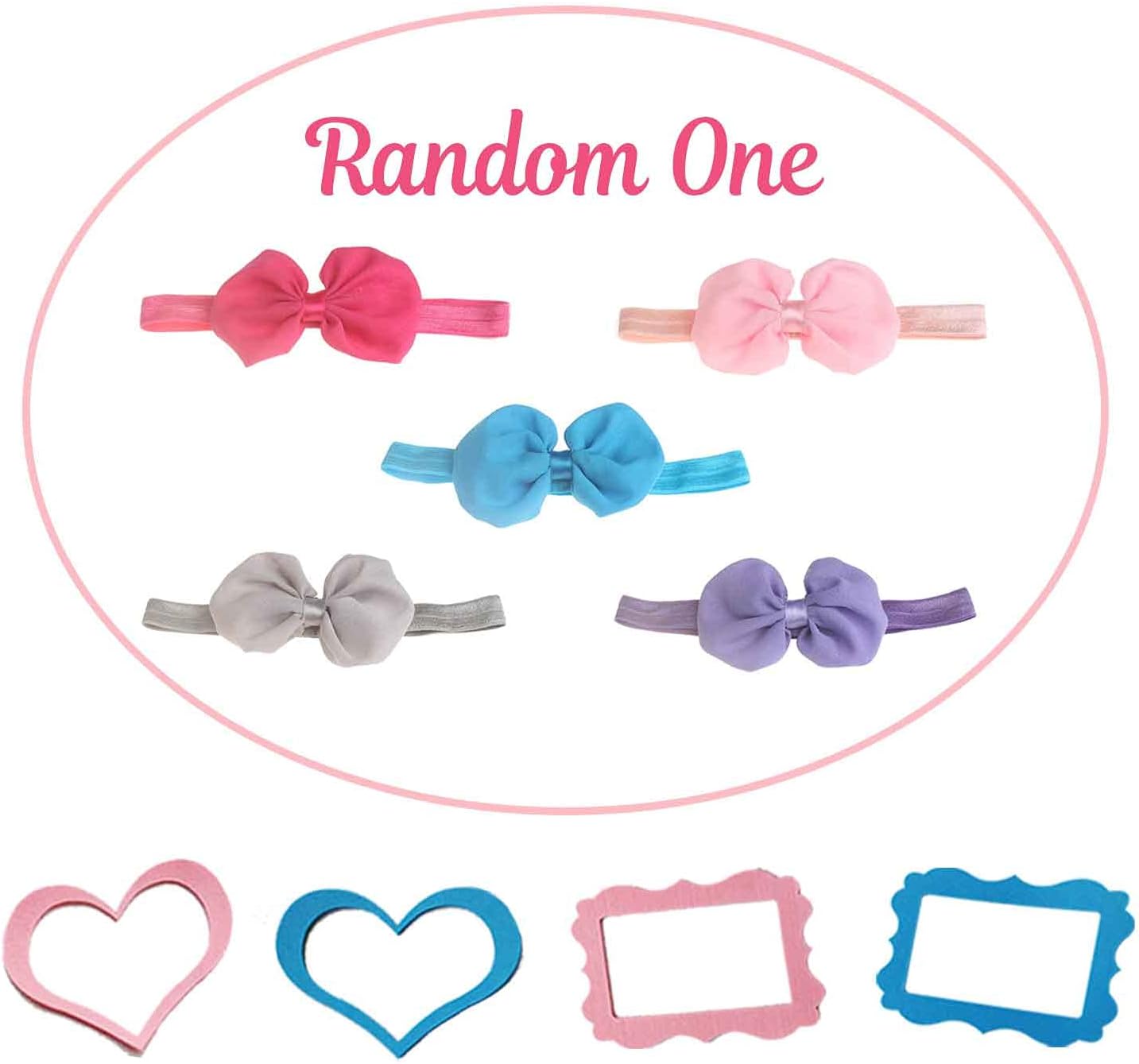 Baby Monthly Milestone Blanket Set with 4 Frames and Headband