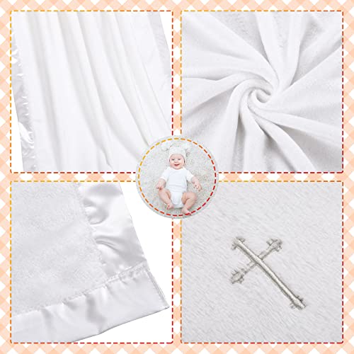 Panelee Baptism Blanket Set with Cross Embroidery