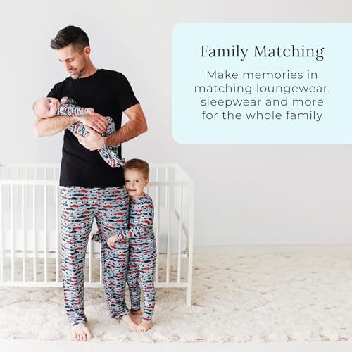 Posh Peanut Enzo Swaddle Blanket Beanie Set - Extra Large Bamboo Fabric