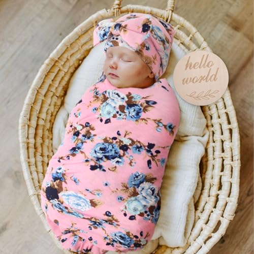 DRESHOW BQUBO Floral Swaddles Baby Girl Set