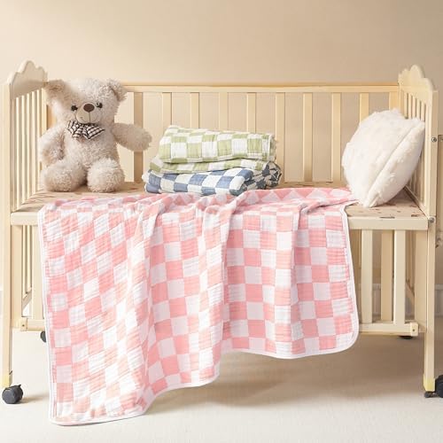Ultra Soft Cozy Cotton Muslin Swaddle Blanket 41x41