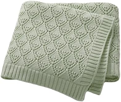Neiwech 40x30 Inch Cotton Swaddle Blanket for Newborns