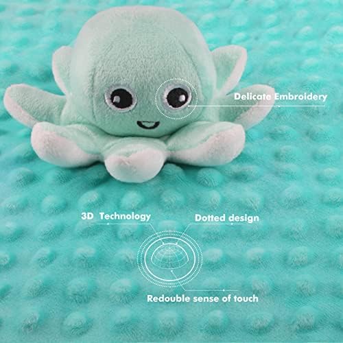 JARIFERR Baby Security Blanket Octopus Plush Lovey