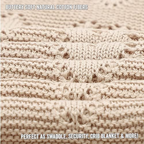 Luxury Cotton Heart Swaddle Blanket for Newborns