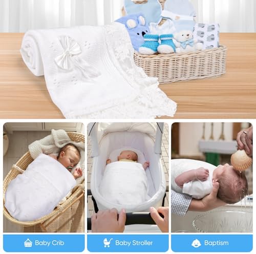 Runeaoys Swaddling Blanket with Heart Design for Baby Girls and Boys 1