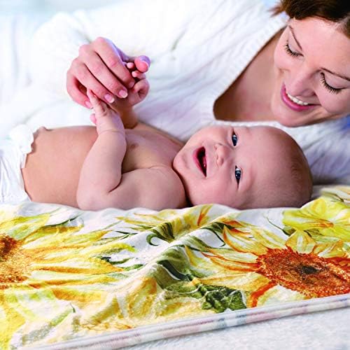 Yoothy Sunflower Baby Monthly Milestone Blanket for Girls