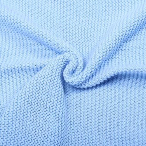 Personalized Knit Baby Blanket with Embroidered Name