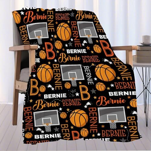 Custom Basketball Name Blanket - Toddler Size 30x40