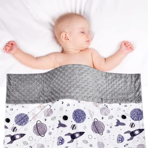 Stubdl Boyyoung Baby Blanket with Double Layer Dotted Backing