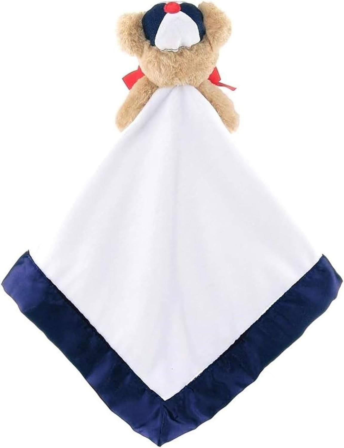 Bearington Collection Lil Slugger Baseball Lovey Blanket - 15 Inches Plush Satin