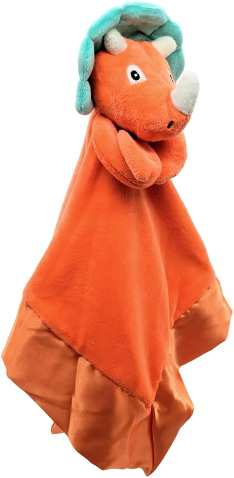 Yikes Twins Dinosaur Lovey Blanket 20x20 1