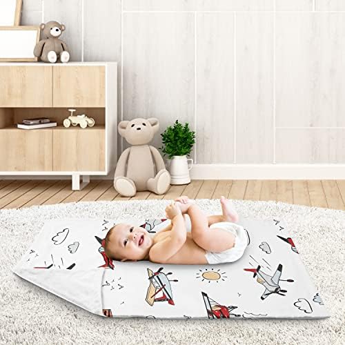 Sweet Jojo Designs Vintage Airplane Swaddle Blanket