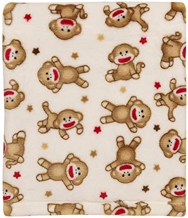 Baby Starters Sock Monkey Blanket for Newborns 1