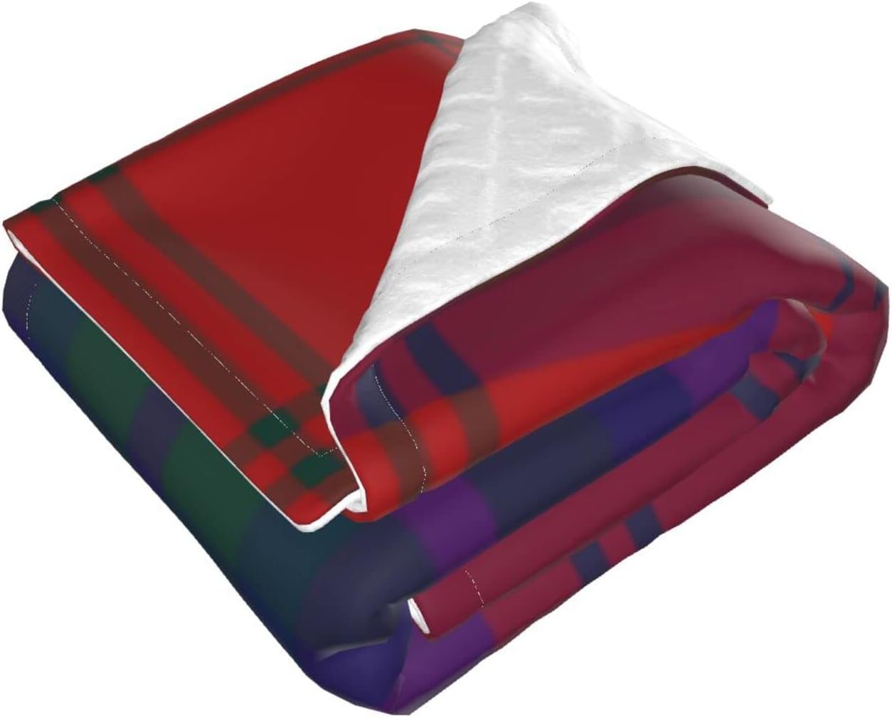 DKJlitter Baby Blanket Clan MacDougall Tartan Scottish Red Plaid 30x40 Inch