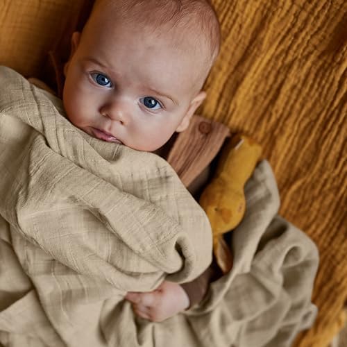Huxie Swaddle - 100 Organic Cotton - 2-Pack FogBlush